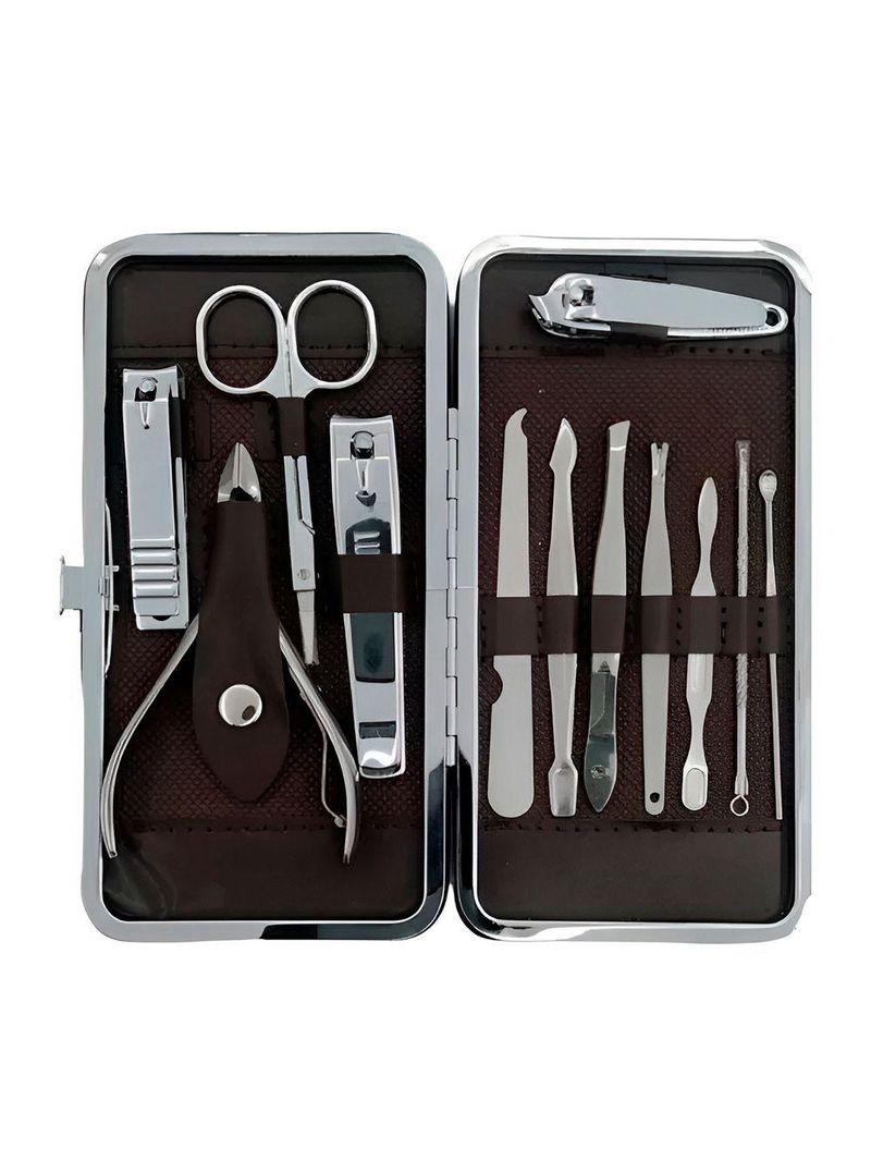 Kit Manicure Estojo Cortador Lixa Alicate Tesoura Cuidado