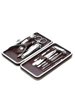 Kit Manicure Estojo Cortador Lixa Alicate Tesoura Cuidado