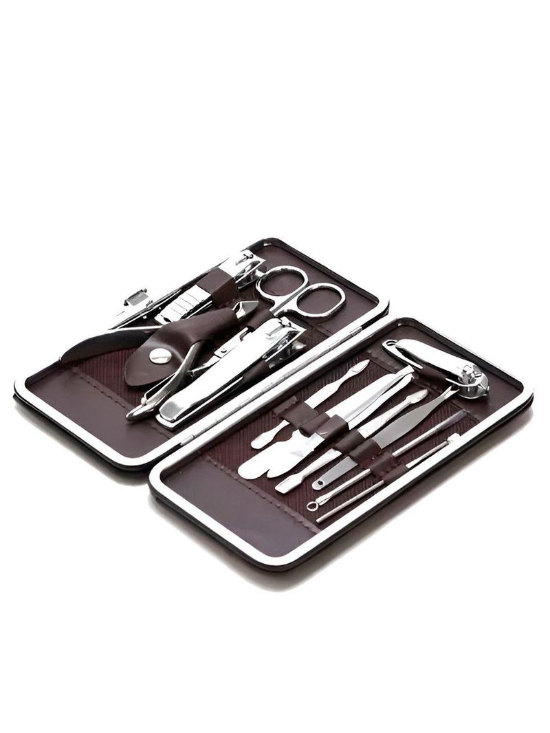 Kit Manicure Estojo Cortador Lixa Alicate Tesoura Cuidado