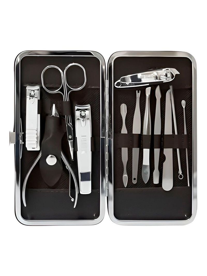 Kit Manicure Estojo Cortador Lixa Alicate Tesoura Cuidado