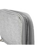 Bolsa Organizadora Cabos Fios Eletrônicos Estojo Case Bag Cinza
