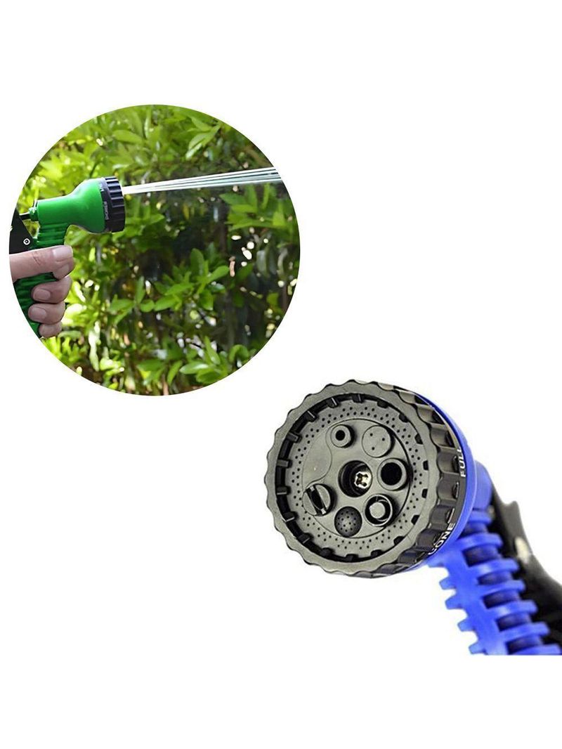 Mangueira Jardim Expansível 15 Metros Resistente Jatos D água Verde