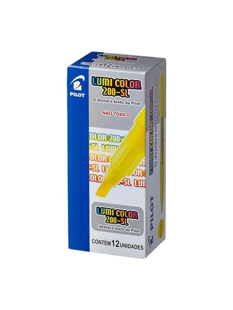 Marca Texto Lumi Color 200-sl Amarelo Neon 12 Unidades - Pilot