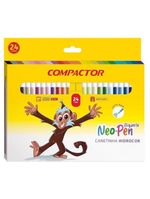 Canetinha Hidrográfica Neo Pen Gigante 1577623 24 Cores - Compactor
