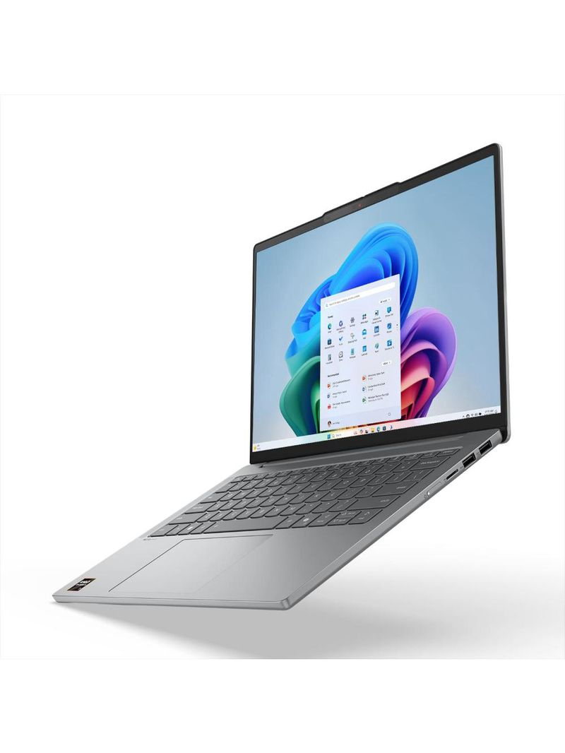 Notebook lenovo 14” ideapad slim 5 83nj0002br windows 11 copilot+ pc amd ryzen ai 5 330 16gb ram e 512gb ssd luna gray