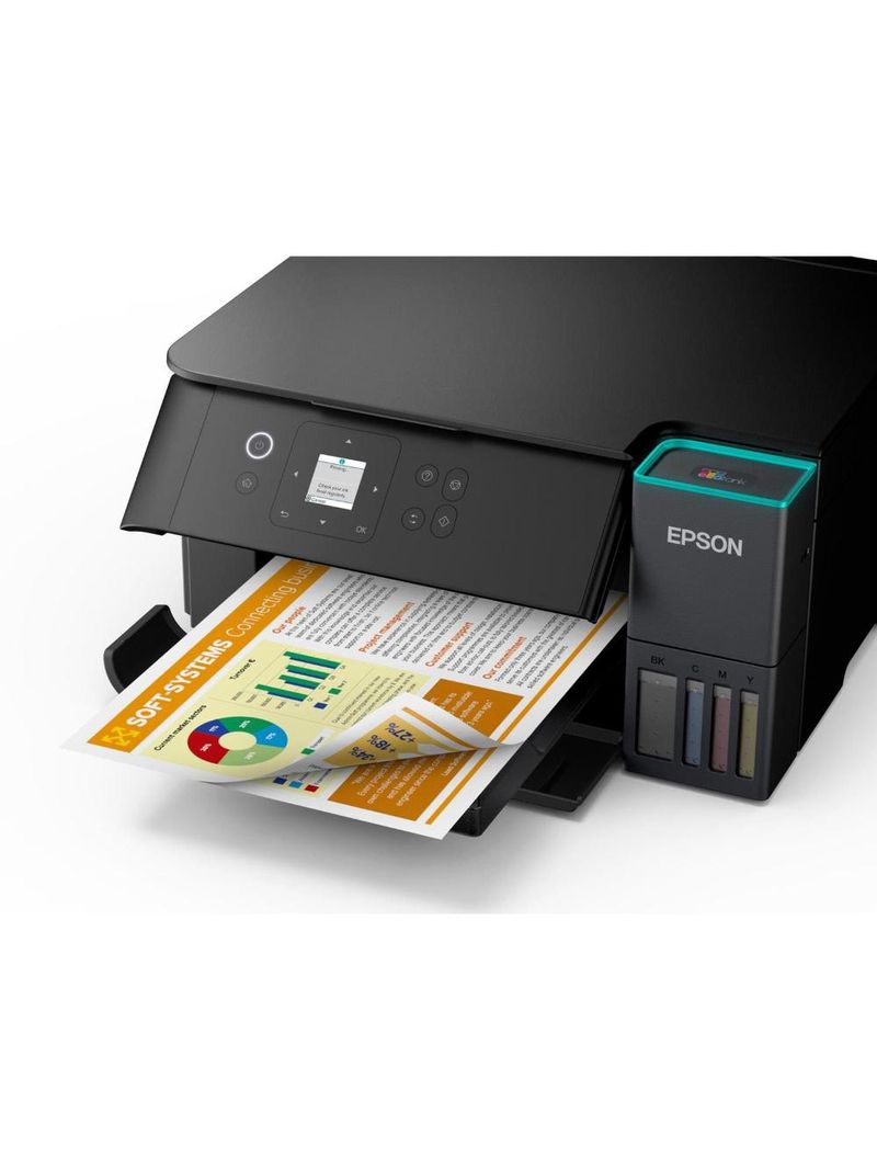 Multifuncional tanque de tinta epson ecotank l4360 wi-fi colorida bivolt