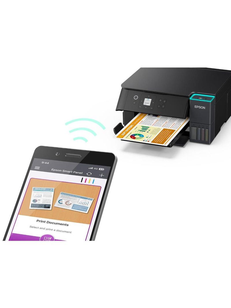 Multifuncional tanque de tinta epson ecotank l4360 wi-fi colorida bivolt