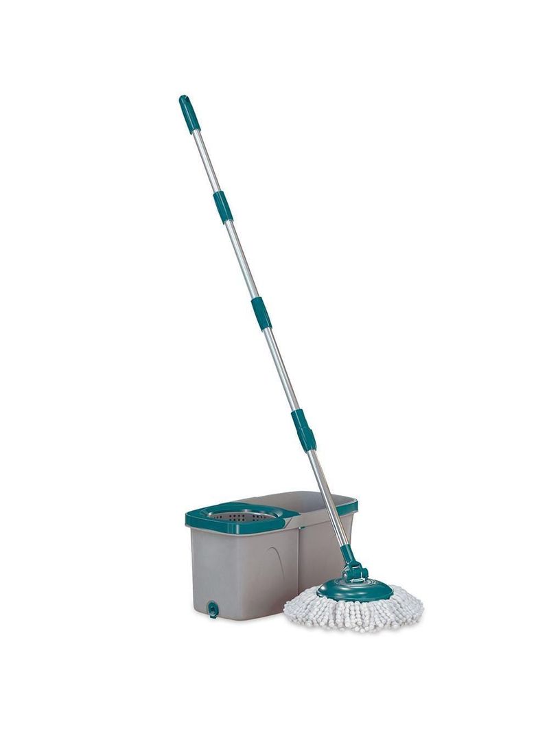 Mop giratório duas Águas fit flashlimp mop7504 - cinza/verde esmeralda