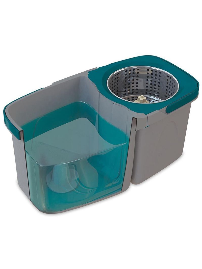 Mop giratório duas Águas fit flashlimp mop7504 - cinza/verde esmeralda