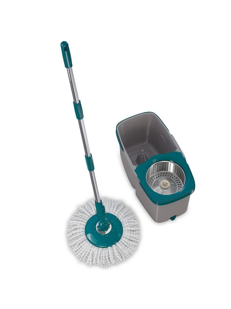 Mop giratório duas Águas fit flashlimp mop7504 - cinza/verde esmeralda