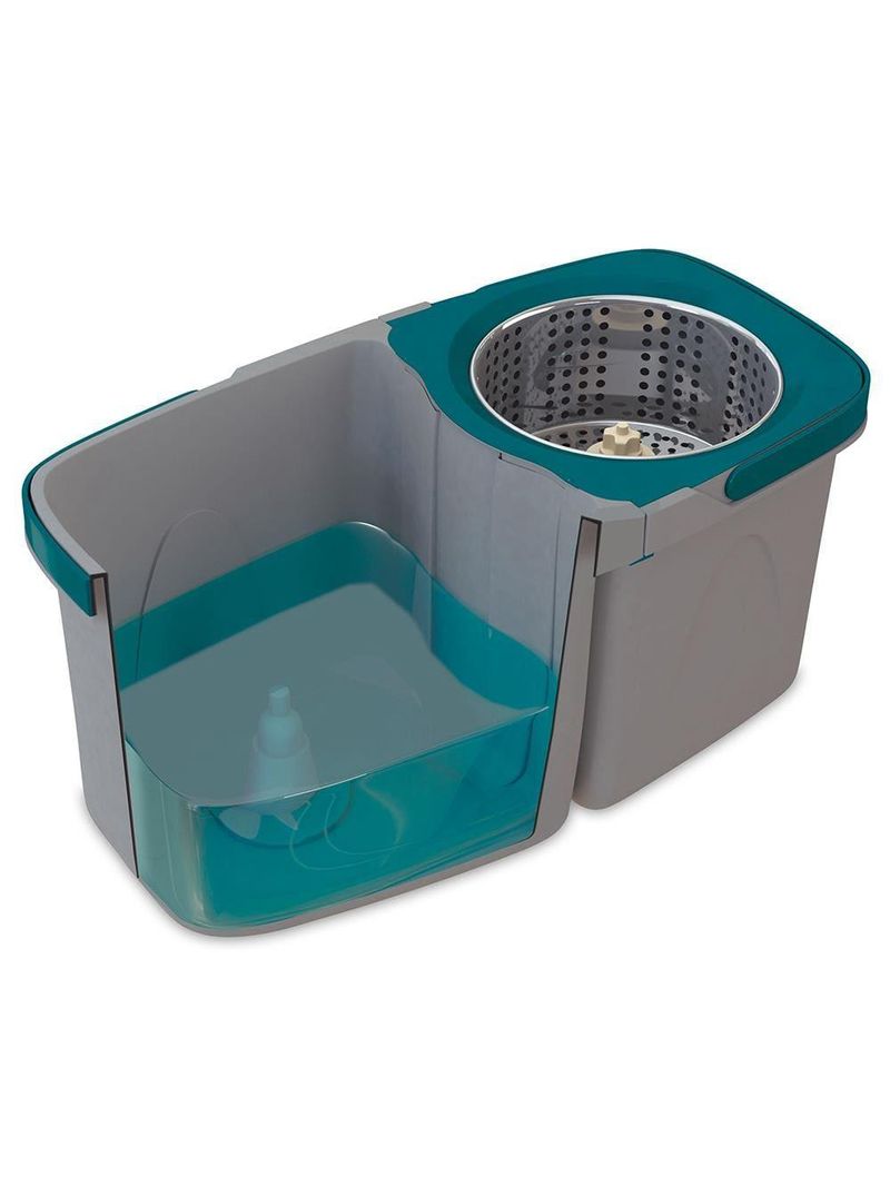 Mop giratório duas Águas fit flashlimp mop7504 - cinza/verde esmeralda