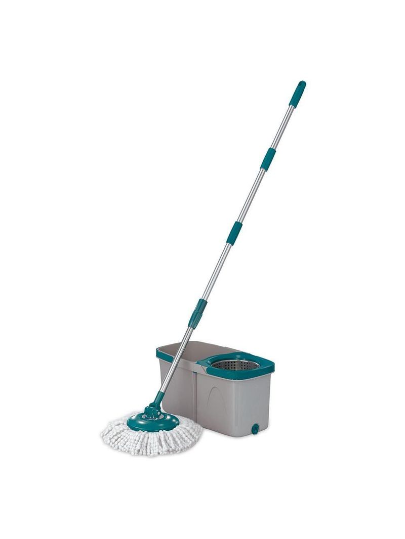 Mop giratório duas Águas fit flashlimp mop7504 - cinza/verde esmeralda