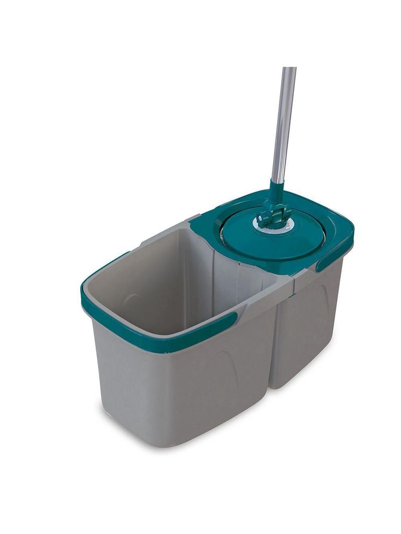 Mop giratório duas Águas fit flashlimp mop7504 - cinza/verde esmeralda