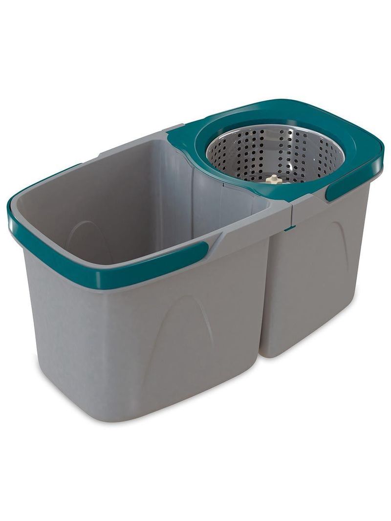 Mop giratório duas Águas fit flashlimp mop7504 - cinza/verde esmeralda