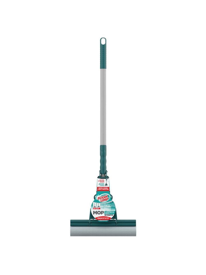 Mop limpeza geral plus flashlimp mop7671 lava e seca – verde esmeralda