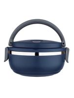 Marmita euro home lunch box em plástico e aço inox - azul