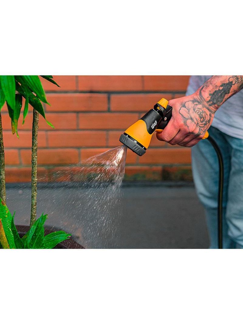 Mangueira para jardim wap gmeem01 com enrolador e esguicho múltiplo