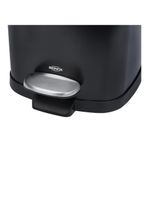 Lixeira brinox com pedal e balde frame 6 l - preta