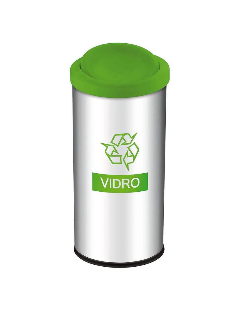 Lixeira seletiva brinox 3100/203 vidro verde - 40,5 l