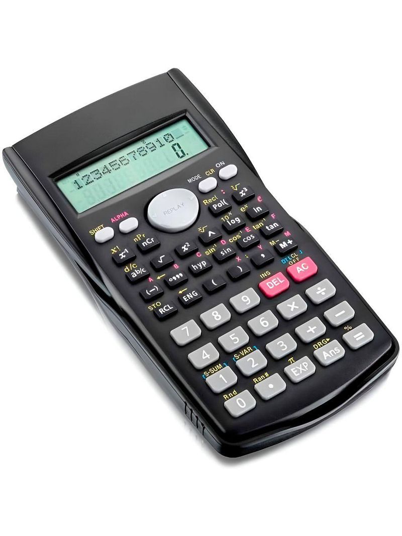 Calculadora Científica Portátil 240 Funções Display 2 Linhas