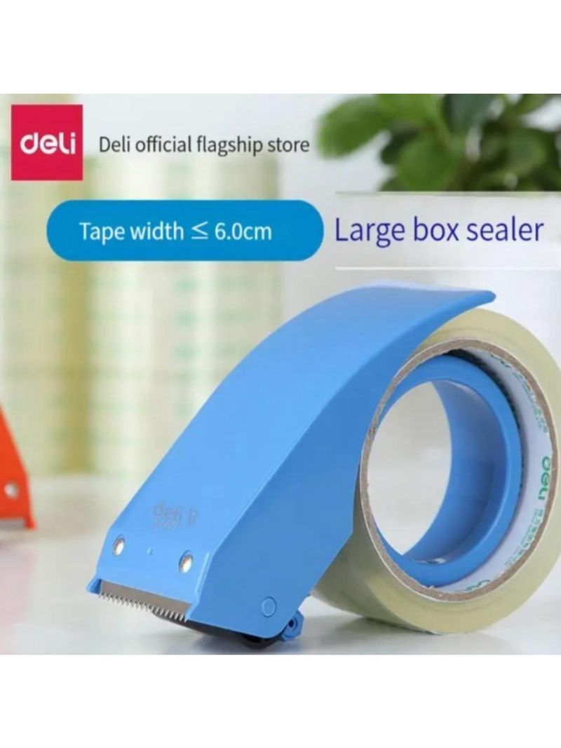 Suporte Fita Adesiva Larga Lacradora Aplicador Dispenser Porta Durex Manual Cortador Pacotes Embalagem Correio