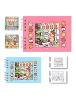 Livrinho Para Colorir Bobbie Goods Capa Dura Diversão Pintura Rosa