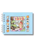 Livrinho Para Colorir Bobbie Goods Capa Dura Diversão Pintura Rosa