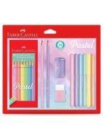 Kit Escolar Tom Pastel 20 Peças - Faber Castell