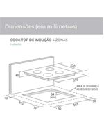 Cooktop De Indução 4 Zonas De Aquecimento Suggar 220V