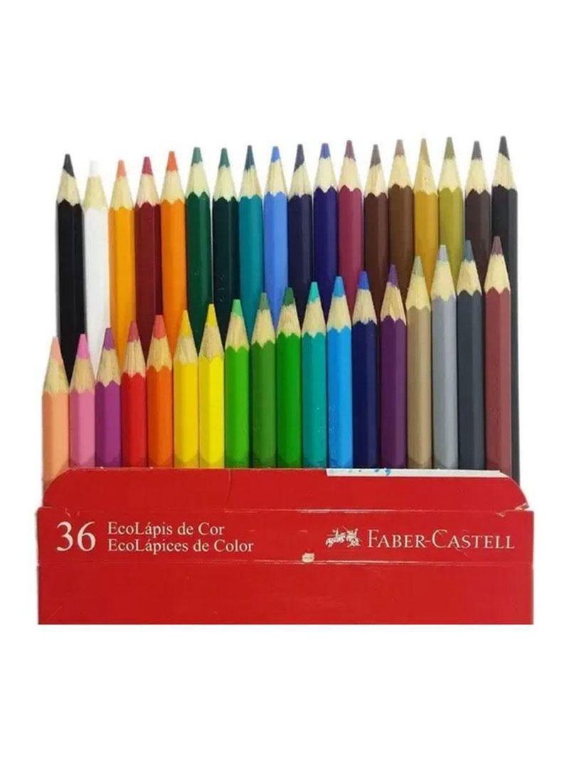 Lápis De Cor Ecolápis 120136g 36 Cores - Faber Castell