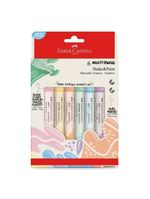 Kit Marcador Criativo Multimark Multisuperfície Mmes6psp 6 Cores Pastel - Faber Castell