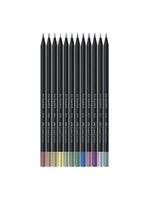 Lápis De Cor Ecolápis Supersoft 120712softmet 12 Cores Metálicas - Faber Castell