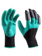 Luva Para Jardinagem Com Garras Cavar Jardim Planta Protetora Par