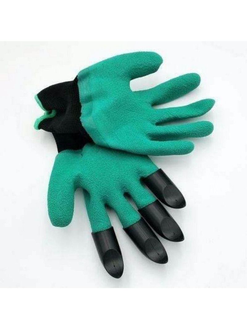 Luva Para Jardinagem Com Garras Cavar Jardim Planta Protetora Par