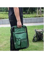 Banqueta Banco Dobravel Mochila Cadeira 2 Em 1 Bolsa Termica Pesca Camping Praia Pesqueiro Passeio Verde
