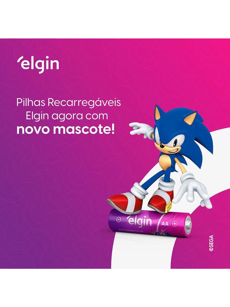 Pilha Recarregável AA Comum Blister Com 2 Unidades