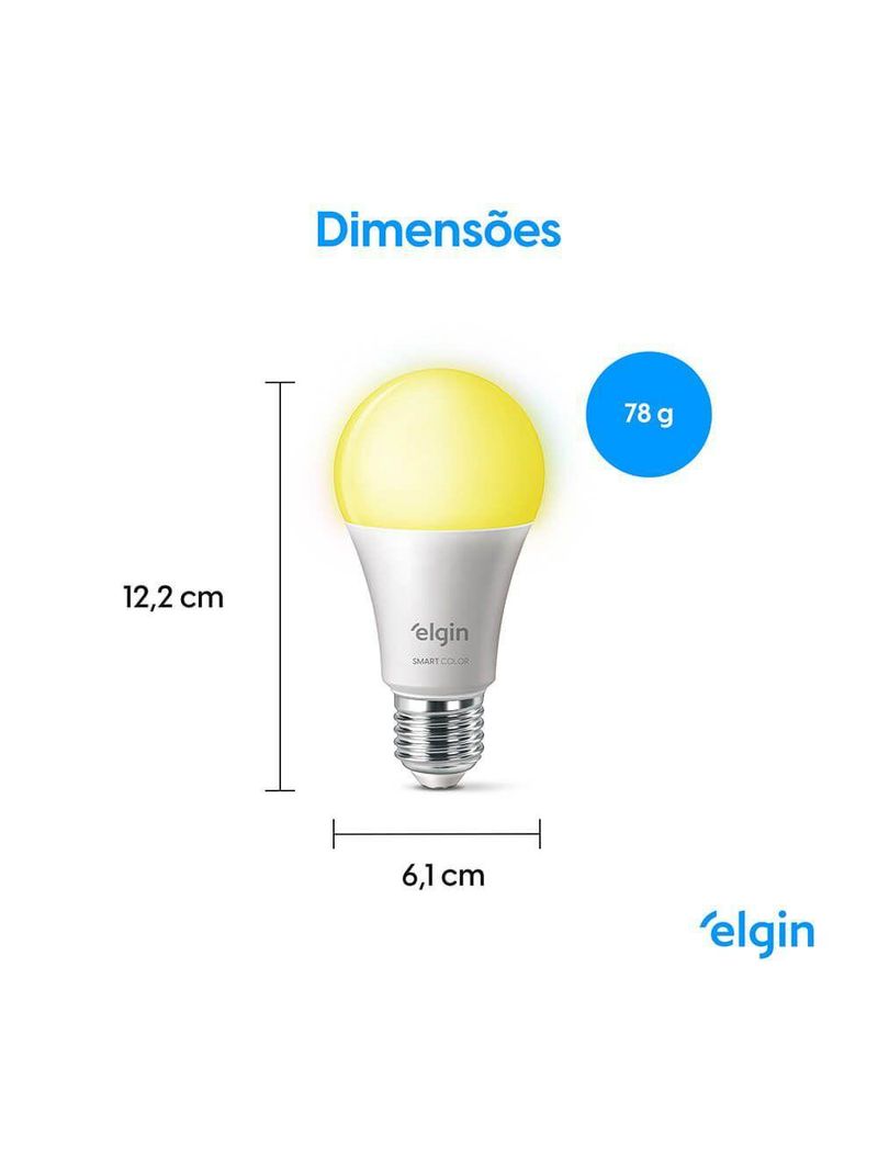 Lâmpada Smart Led A60 10W Com E Home Bivolt