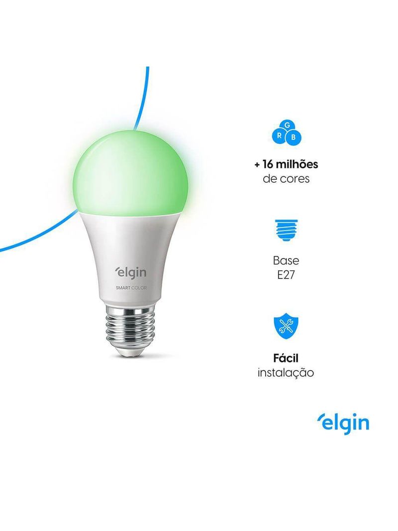 Lâmpada Smart Led A60 10W Com E Home Bivolt
