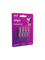Pilha Recarregável AAA Palito 900mah Blister Com 4 Unidades