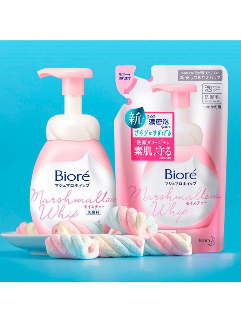 Bioré Marshmallow Whip - Sabonete Facial Refil 130ml