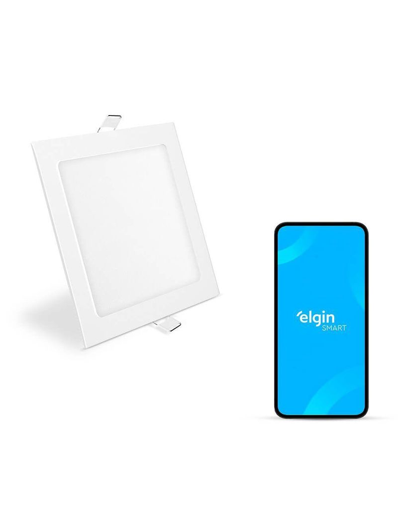 Luminária De Embutir Quadrada Smart 18W Com E Home Bivolt