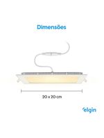Luminária De Embutir Quadrada Smart 18W Com E Home Bivolt