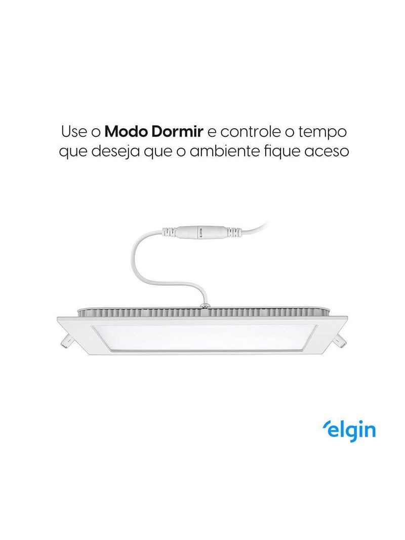 Luminária De Embutir Quadrada Smart 18W Com E Home Bivolt
