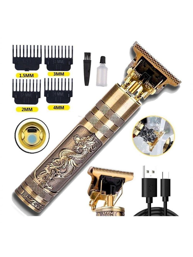 Maquina De Cortar Cabelo Barba Dragão Buda Usb