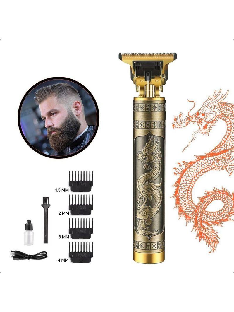 Maquina De Cortar Cabelo Barba Dragão Buda Usb