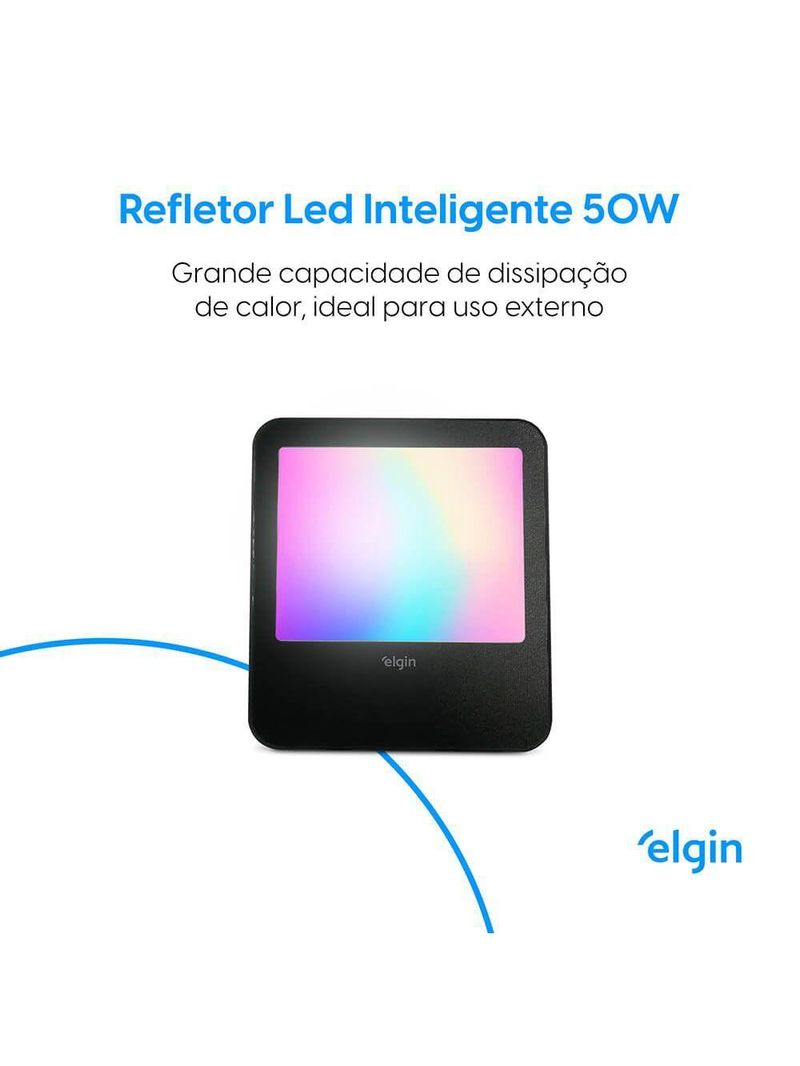Refletor Smart Led 50W Com E Home Bivolt