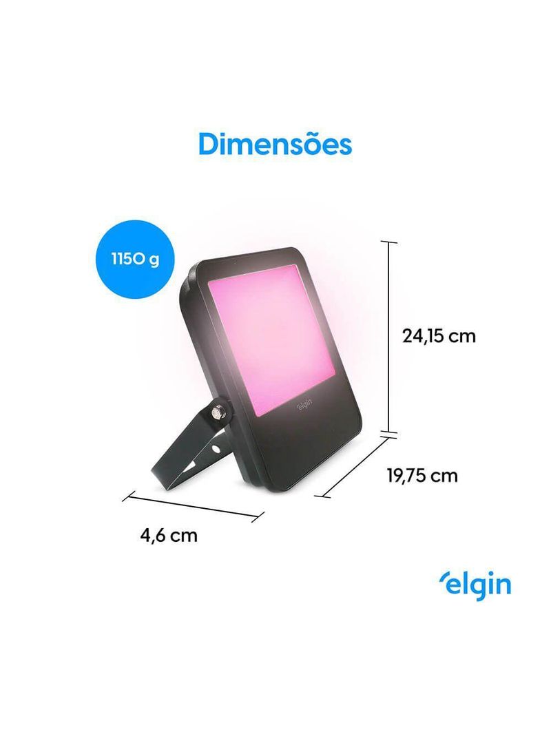 Refletor Smart Led 50W Com E Home Bivolt