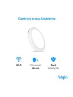 Luminária De Sobrepor Redonda Smart 18W Com E Home Bivolt