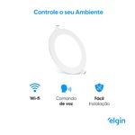 Luminária De Embutir Redonda Smart 18W Com E Home Bivolt