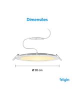 Luminária De Embutir Redonda Smart 18W Com E Home Bivolt